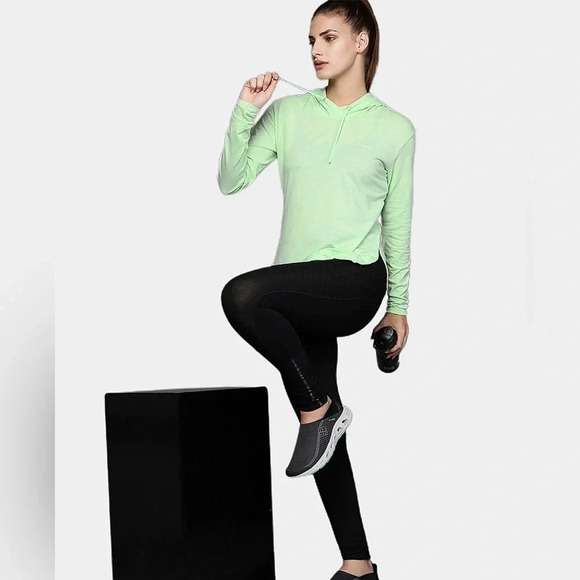 NWT Columbia Women’s Sun Trek Hooded Pullover in Key West Heather S - Picture 5 of 9